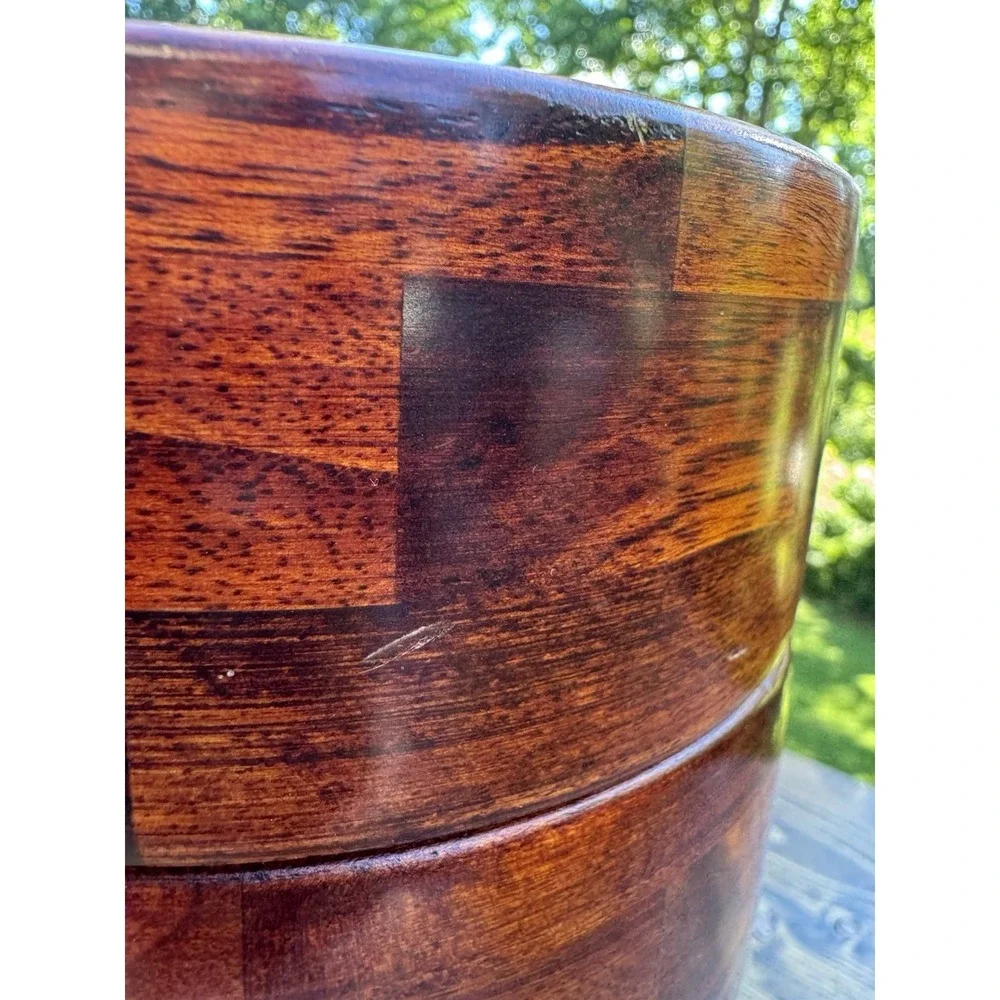 Set‎ of 4 Wood Salad Bowls 6